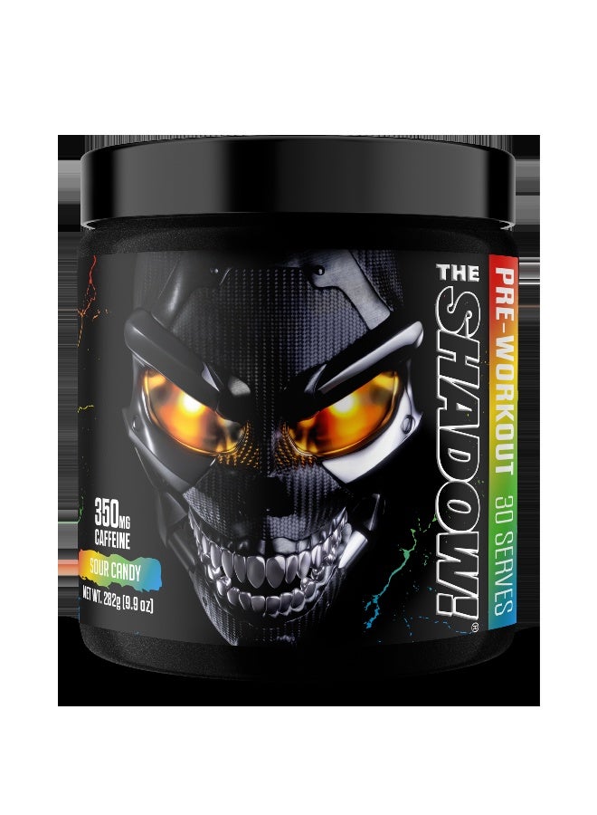 JNX Sports The Shadow! Extreme Pre-Workout Sour Candy – 30 Serves Max Strength Formula 350 mg Caffeine, 2000 mg L-Citrulline & 1000 mg Taurine - Image 1