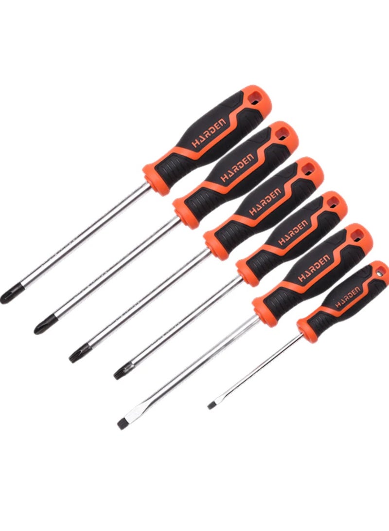 Harden Screwdriver set 6pcs torx - flat - solid - Image 2