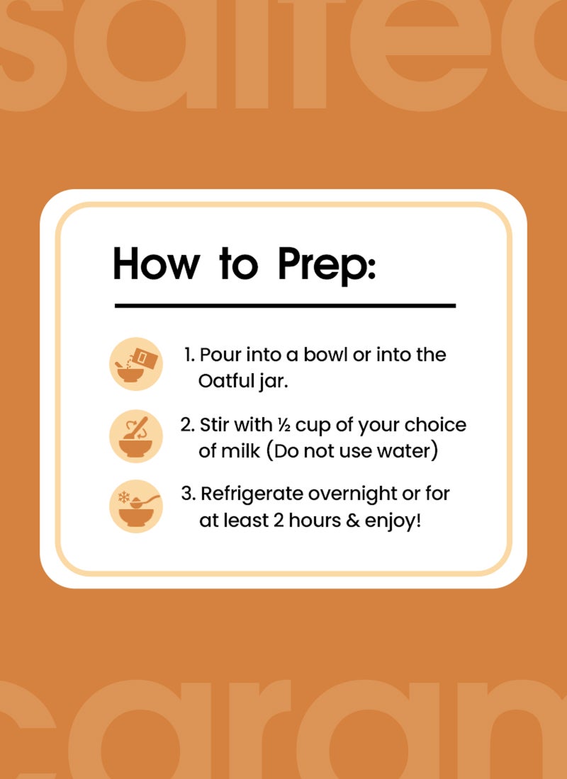Oatful Salted Caramel Protein Overnight Oats Mix - Image 3