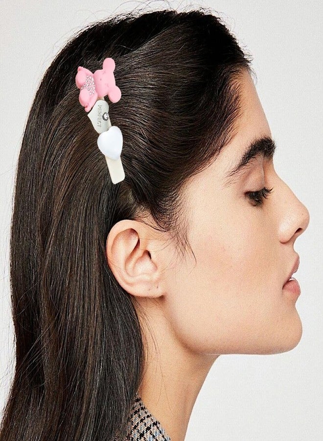 Arvintas 15PCS Kawaii Hair Clips for Girl and Women, 2.56 inch Fashion Cartoon Hair Clips Set, Cute Pearl Acrylic Resin Hair Accessories for Teen Toddler - Image 5