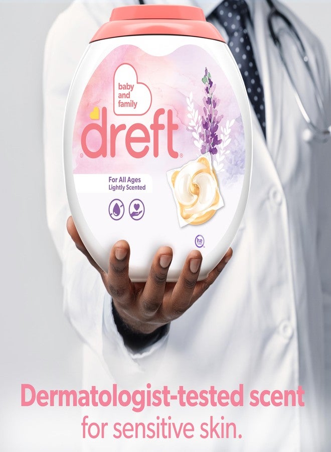Dreft Laundry Detergent Pacs, Lightly Scented, Lavender, HE Compatible, For Baby and Family, XL Pacs, 45 Count - Image 5