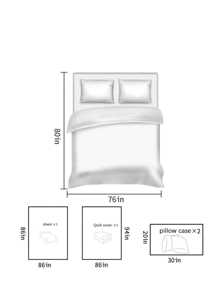 KASTWAVE 8 PCS Disposable Bed Sheets Fitted Sheet Queen Size, Disposable Travel Sheets for Travel with 2 Bed Sheet 2 Quilt Cover and 4 Pillowcase for Travel Business Trip Spa Hotel  - Image 5