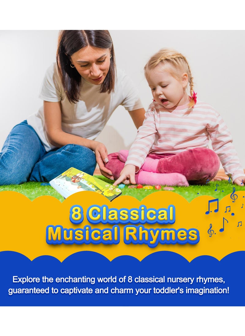 كتاب Rhymes n Chimes Nursery Rhymes Musical Sound Book لعمر 1+ سنة التفاعلية Touch n Play تعلم الكتب الصوتية وتعليمها للأطفال من عمر 1 إلى 3 سنوات الغناء على طول الكتب - pzsku/Z005DF6A7CFCE41A4CC00Z/45/_/1703666385/3b7bcbe6-24a6-43bb-b504-8eafb10dfc8e