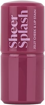 Barry M Sheer Splash Jelly Cheek Lip Stain Shade Purple Pomegranate Pour Cheek Lip Tint - Image 2