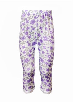 White Floral ( Purple )