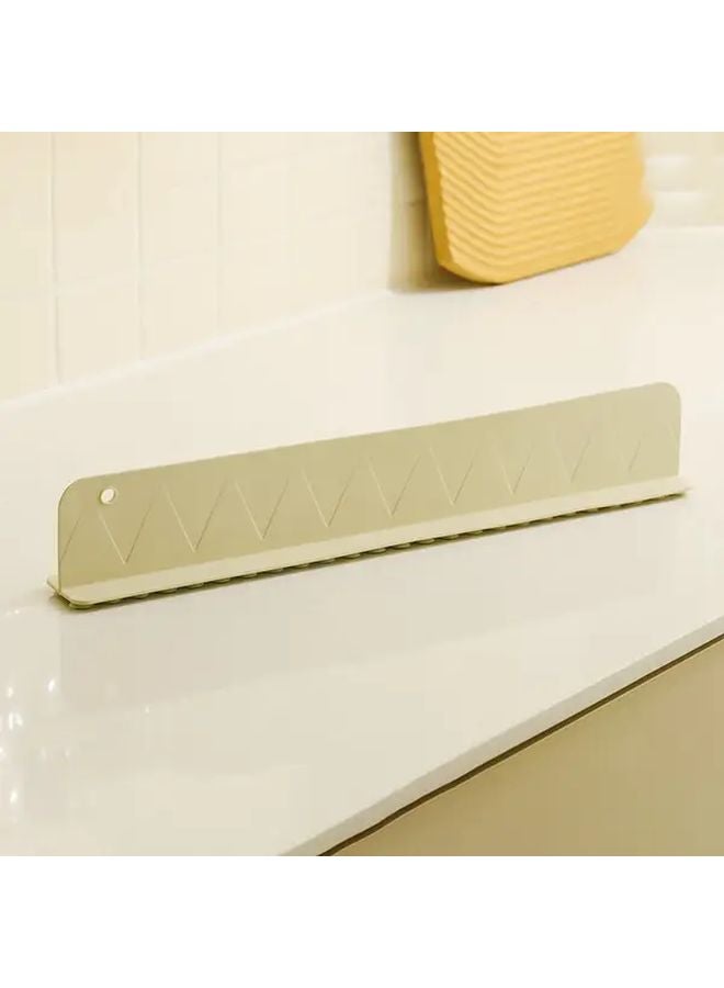 White Silicone Splash Guard 12 Month Dual Row Suction Cup Non Slip For Kitchen Bathroom - Image 1