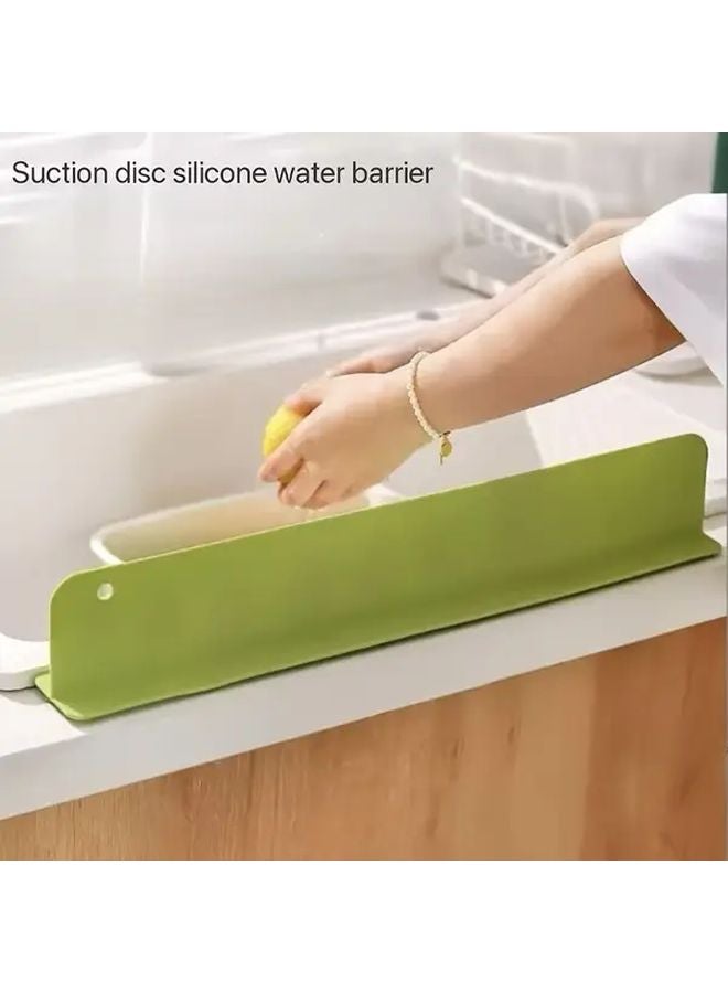 White Silicone Splash Guard 12 Month Dual Row Suction Cup Non Slip For Kitchen Bathroom - Image 3