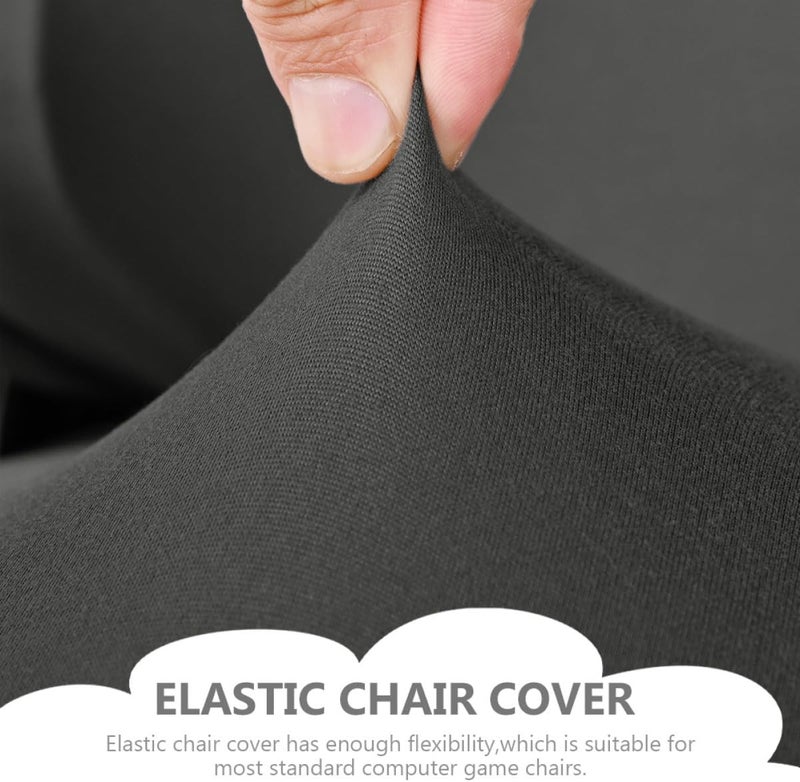 ULTECHNOVO Gaming Chair Cover Slipcover Set, Elastic Dark Color Milk Silk Fabric, Full Protection Waterproof Office and Internet Cafe Chair Seat and Armrest Covers - Image 3