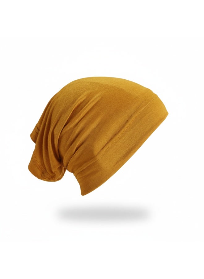 abshir Slouchy Beanie Hat Soft Cotton Blend, Lightweight Casual Style, Stretchy Slouch Cap  FREESIZE,