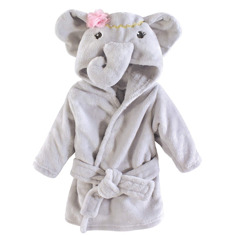 Little Treasure Little Treasure Unisex Baby Plush Bathrobe Blossom Elephant 09 Months 