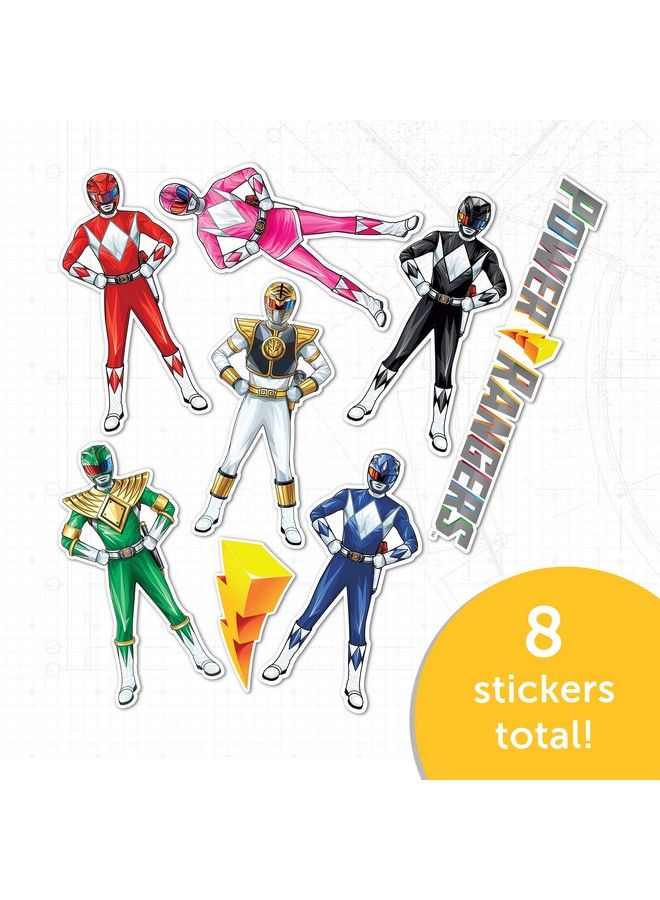 Desert Cactus ملصقات باور رينجرز 8 ملصقات ملصق فينيل للكمبيوتر المحمول زجاجة ماء سيارة زينة دفتر قصاصات هدايا عيد الميلاد لوازم الحفلات (218) - Image 3