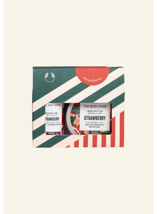 THE BODY SHOP Strawberry scented gift consisting of 50ml body butter + 60ml shower gel - Image 2