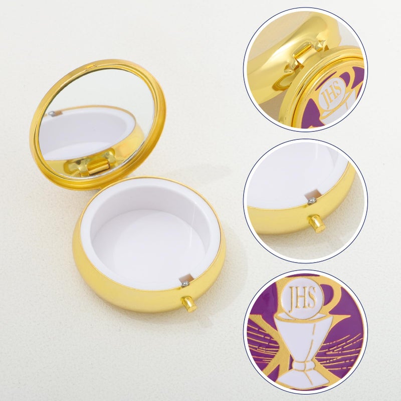KOMI Pyx for Communion Host Catholic, Baptism Keepsake Box, Unique First Communion Gifts, Prayer Box - Image 4