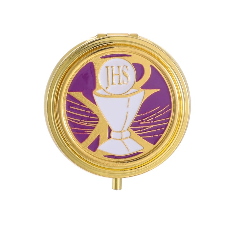 KOMI Pyx for Communion Host Catholic, Baptism Keepsake Box, Unique First Communion Gifts, Prayer Box - Image 1