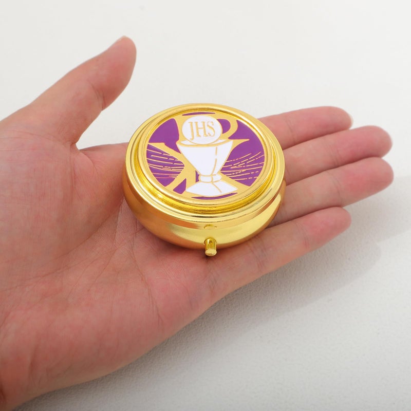 KOMI Pyx for Communion Host Catholic, Baptism Keepsake Box, Unique First Communion Gifts, Prayer Box - Image 5