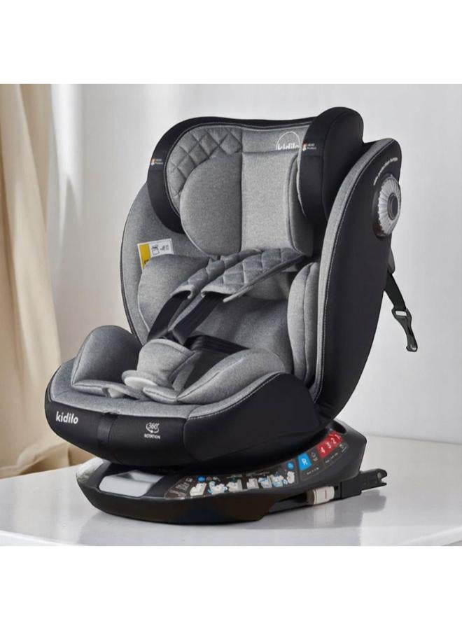 Kidilo 360° Rotating Car Seat with Isofix - From newborn to 36 kg