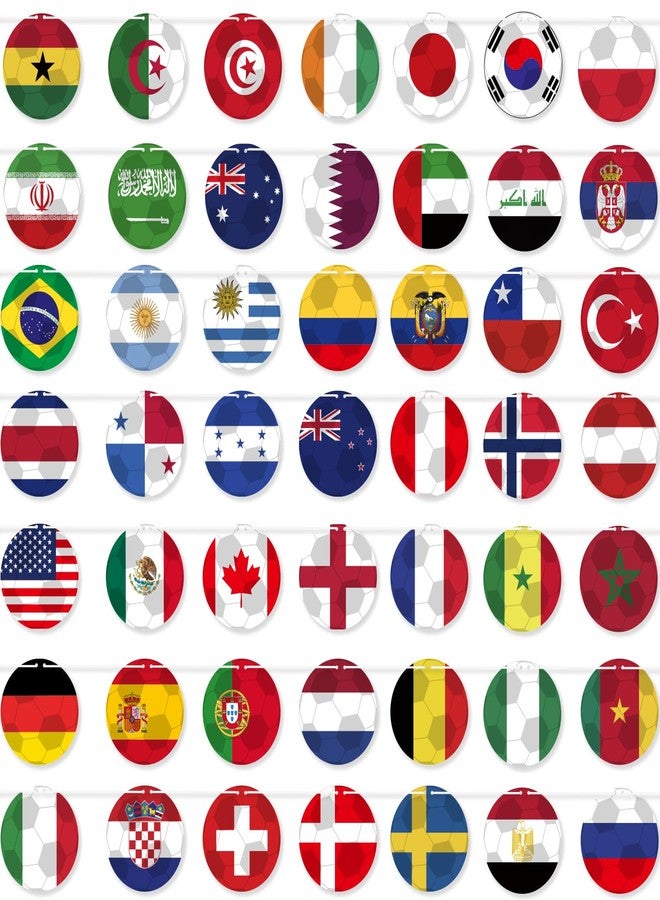 50 قطعة من أعلام الدول الوطنية لكأس العالم، راية أعلام العالم لتزيين حفلات كأس العالم 2026، ديكورات حفلات دولية، زينة خارجية للحدائق، زينة للفصول الدراسية والمنازل، لوازم حفلات كرة القدم - Image 1