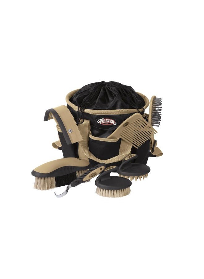 Weaver Leather Grooming Kit, Black/Beige, 65-2055-BK - Image 1