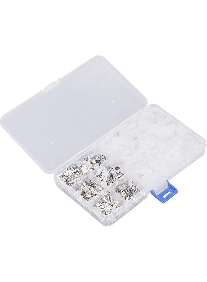 promass 2.8mm 4.8mm 6.3mm Copper Tin Plated Spade Terminals 480 Pcs Male Female Spade Wire Connectors Wire Terminals with Insulating Sleeves for Electrical Wiring Car Audio Speaker - Image 1