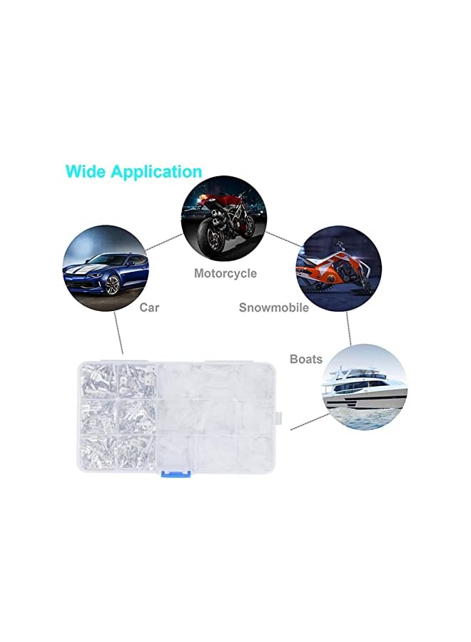 promass 2.8mm 4.8mm 6.3mm Copper Tin Plated Spade Terminals 480 Pcs Male Female Spade Wire Connectors Wire Terminals with Insulating Sleeves for Electrical Wiring Car Audio Speaker - Image 5