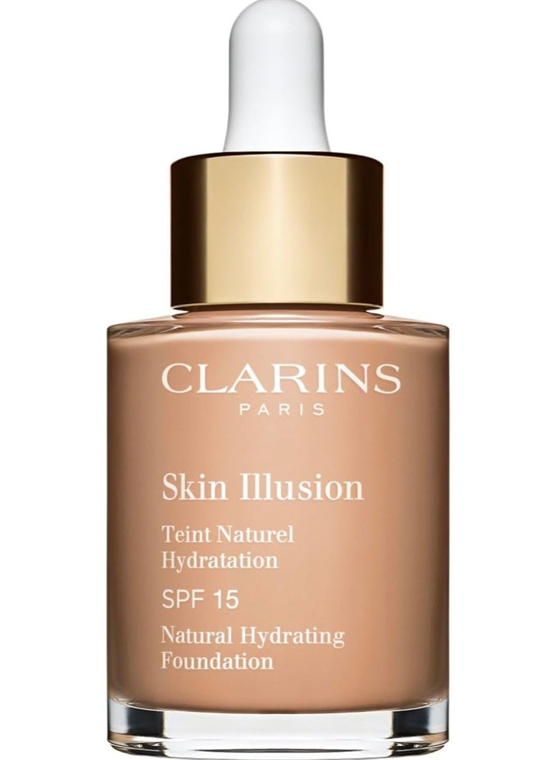 Clarins Skin Illusion Foundation SPF15 109 Wheat 30ml - Image 1