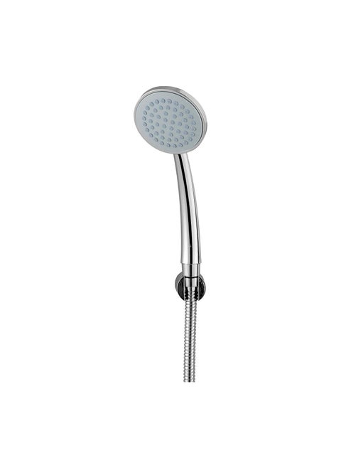 HomeWorks Rado ABS Plastic MultiFunction Rain And Mist Spray Hand Shower Head With 15 Meter Stainless Steel Flexible Hose Pipe And ABS Wall Hook Chrome Finish Set of 1