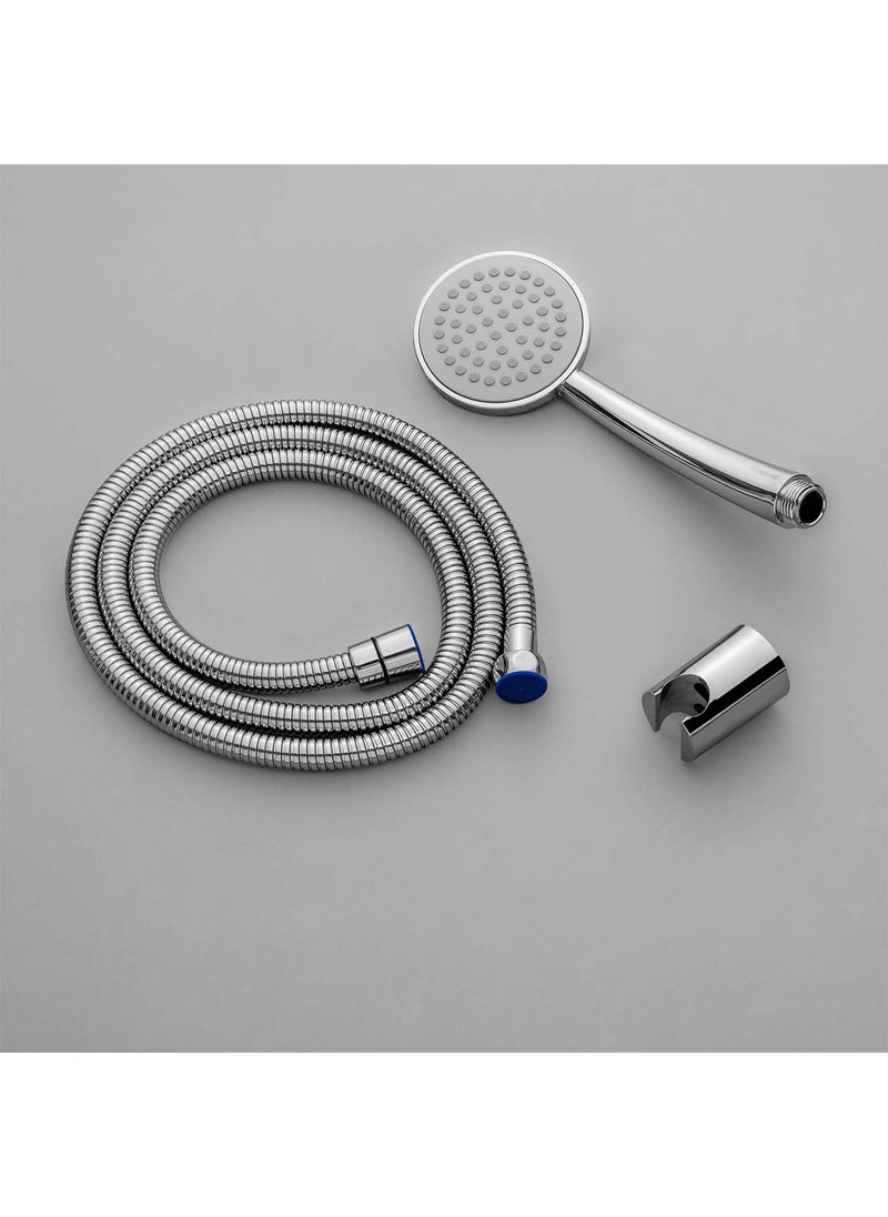 homeworks HomeWorks Rado ABS Plastic MultiFunction Rain And Mist Spray Hand Shower Head With 15 Meter Stainless Steel Flexible Hose Pipe And ABS Wall Hook Chrome Finish Set of 1  - Image 4