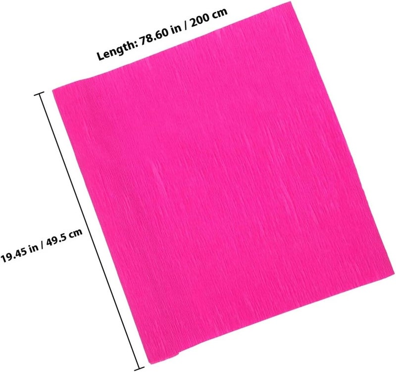 BESTonZON 2 Rolls Crepe Paper Craft Paper Roll in Fruit Green and Rose Red 180g Wrinkled for Crafting Party Decorations Floral Bouquet Making - Image 1