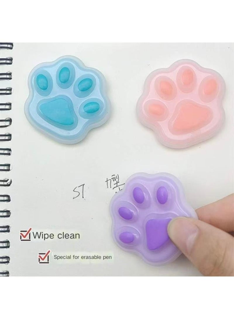  طائرة ورقية عدد 3 ممحاة قلم قابلة للمسح (لأقلام الجل الحرارية القابلة للمسح)، ممحاة سيليكون لطيفة على شكل مخلب قطة، هدايا ممتعة للأطفال والطلاب - Image 5
