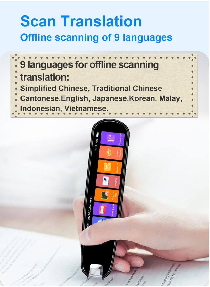 Furtey - Smart Offline Scanning Pen and Translation Pen Can Translate 134 Languages and Support Taking Photos and Recording - Image 1