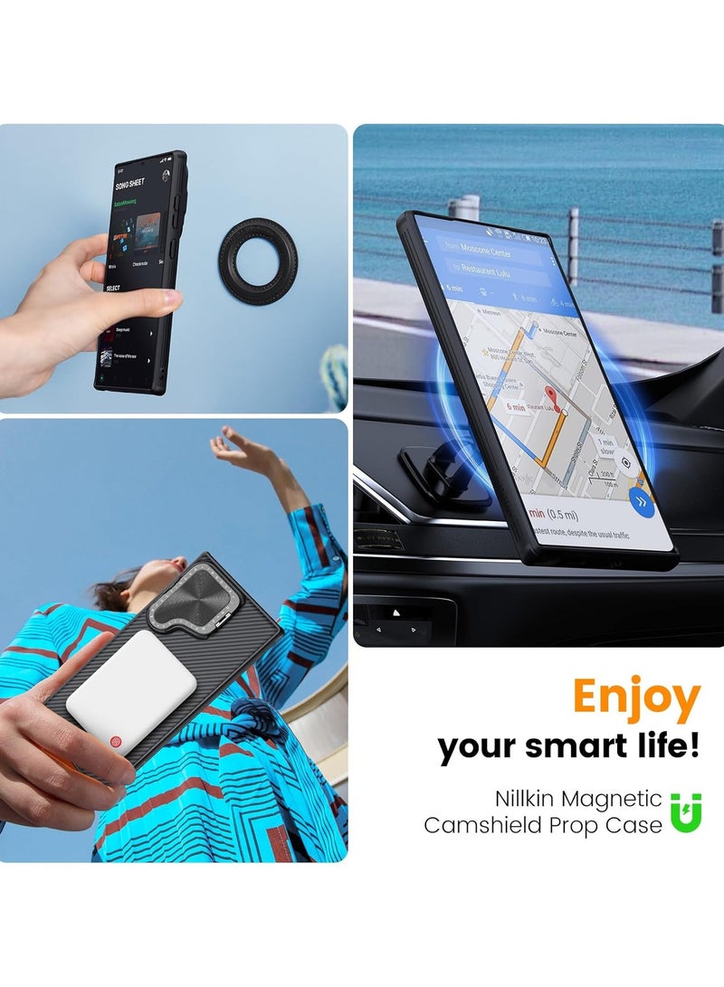 Nillkin Camshield Prop Magnetic Camera protective cover case Compatible with Samsung Galaxy S24 Ultra (Black) - Image 3