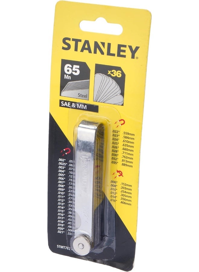 Stanley Automotive Combination Feeler Gauge 36 Blades 0.5 To 65Mm - Image 1