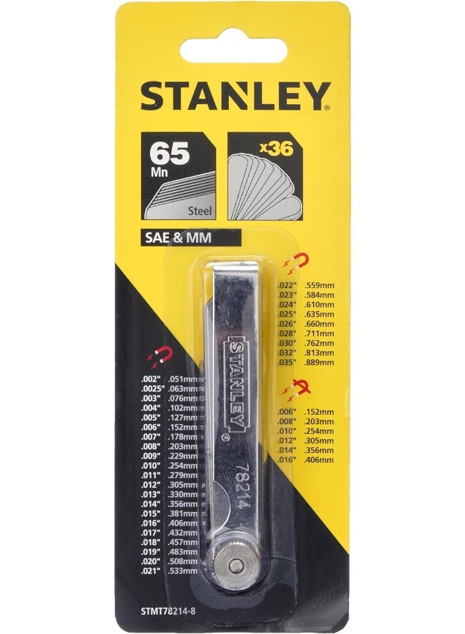 Stanley Automotive Combination Feeler Gauge 36 Blades 0.5 To 65Mm - Image 2