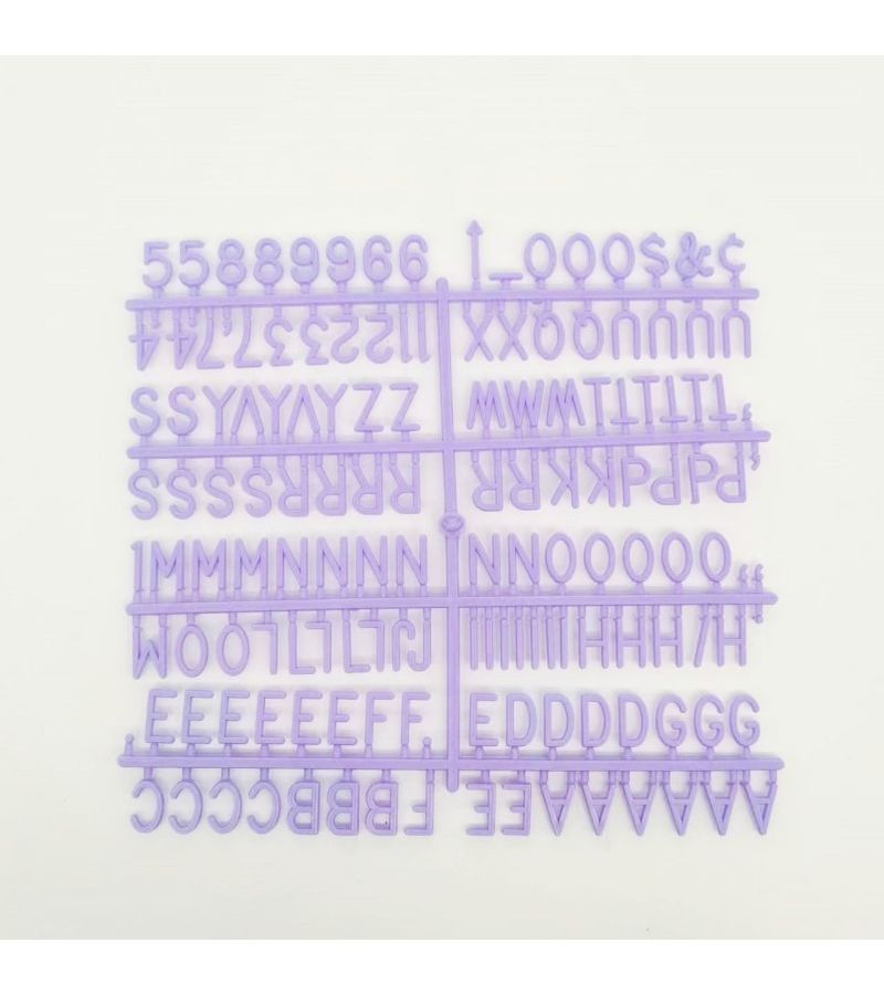 1 Set Felt Letter Board Plastic English Alphabet Letters Bronze Color - Image 5