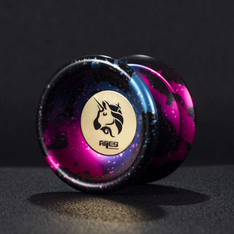 Cool Dragon Yo-Yo yoyo Sleep Game Fancy Aluminum Alloy Yo-Yo(Pegasus Black Pink Blue) - Image 1