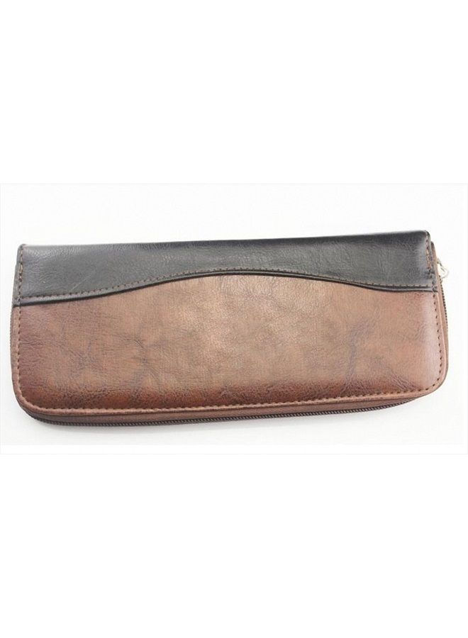 scissor bag Salmony Leather Hair Scissors Bag Barber Salon Case Hairdresser Accessories Black Color Hand Styling Tools Supplies - Image 2