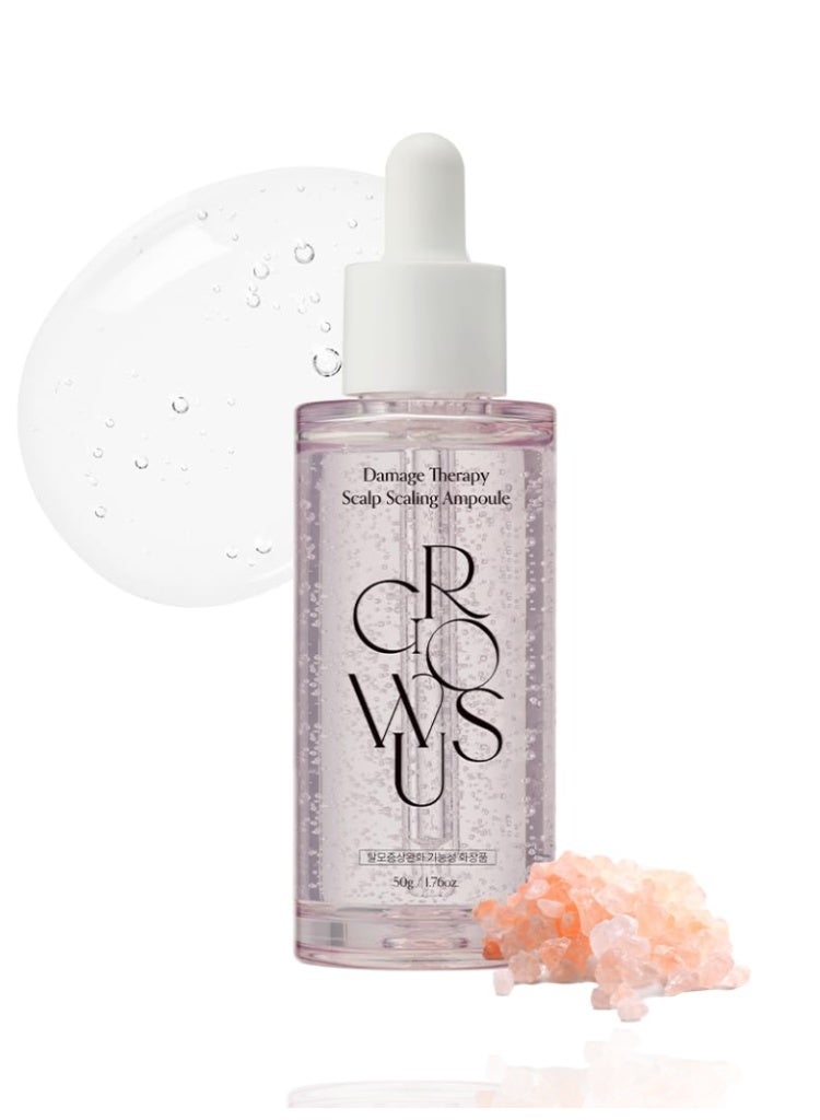 GROWUS Damage Therapy Scalp Scaling Ampoule 50g – Deep Cleanse & Repair Scalp Treatment with Himalayan Salt - Image 1