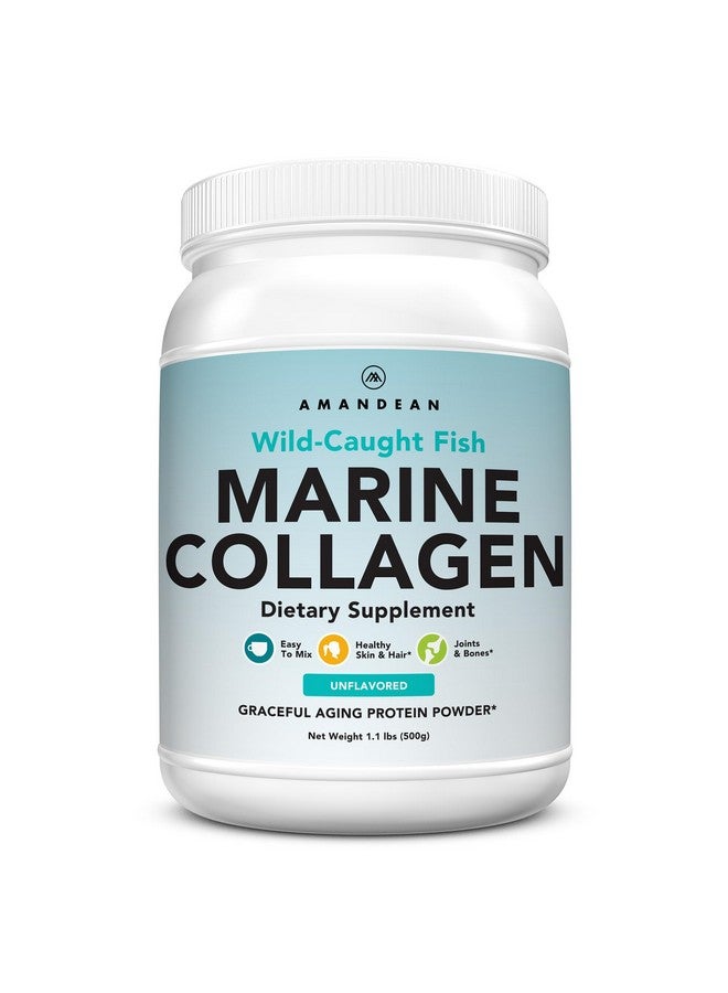 أماندين مسحوق ببتيدات الكولاجين البحري من أمانديان. ٥٠٠ غرام من مكمل كولاجين الأسماك المُحللة من مصادر برية. بروتين الكولاجين من النوعين الأول والثالث. ١٨ حمضًا أمينيًا للبشرة والشعر والأظافر. - Image 1