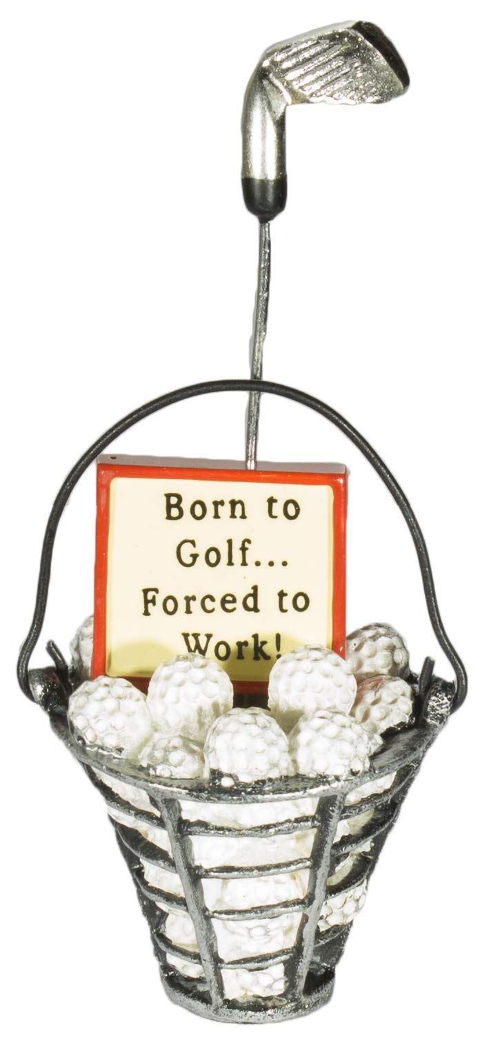 Funny Golf Lovers Bucket Of Golf Balls Christmas/Everyday Ornament (Red)