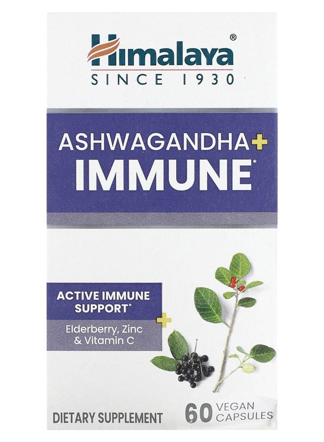 Ashwagandha + Immune  60 Vegan Capsules