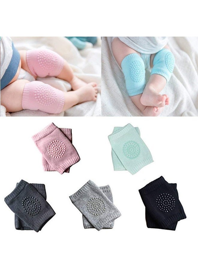 SellBotic - SellBotic 2 Pair Baby Knee And Elbow Pad Baby Crawling Elbow Pad Baby Leg Warmer Baby Kneecap (Multi Color) Pack Of 1 - Image 1