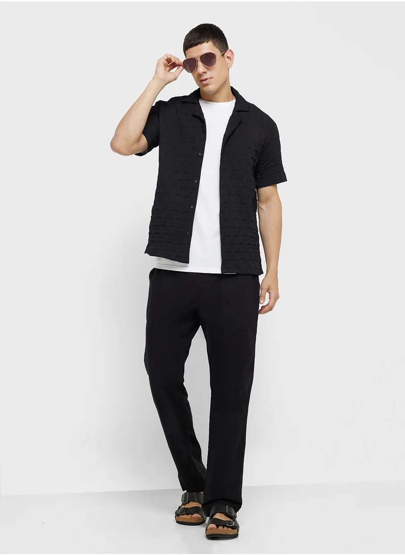 سفنتي فايف Casual Half Sleeve Shirt