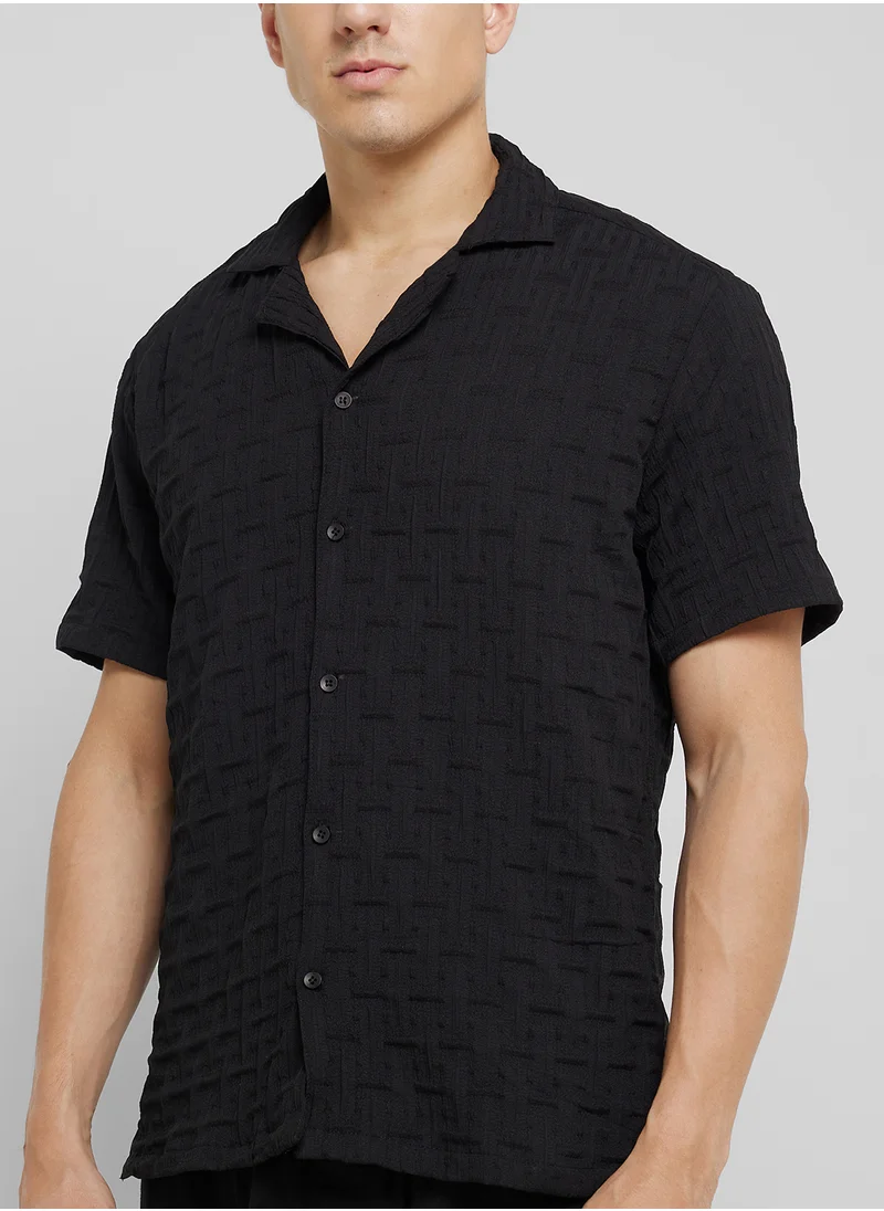 سفنتي فايف Casual Half Sleeve Shirt