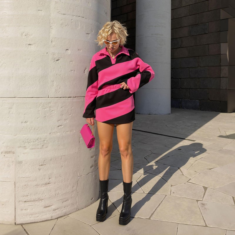 Mattiventon Black Platform Boots for Women Square Toe Chunky Heel Combat Boot Mid Calf Goth Boots - Image 3