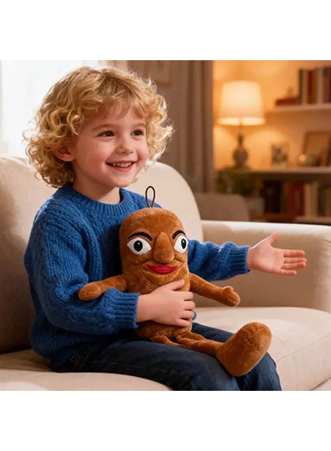 Brown Wooden Stick Plush Pillow Soft Polyester Filling Funny Room Decor Special Gift - Image 3