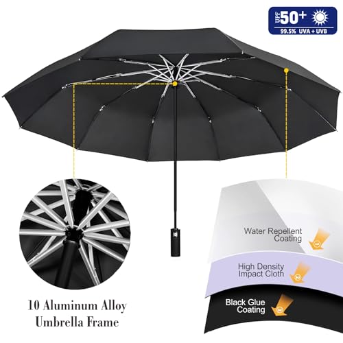 XLINGZA UPF 50+ Beach Umbrella with Adjustable Universal Clamp - Image 4