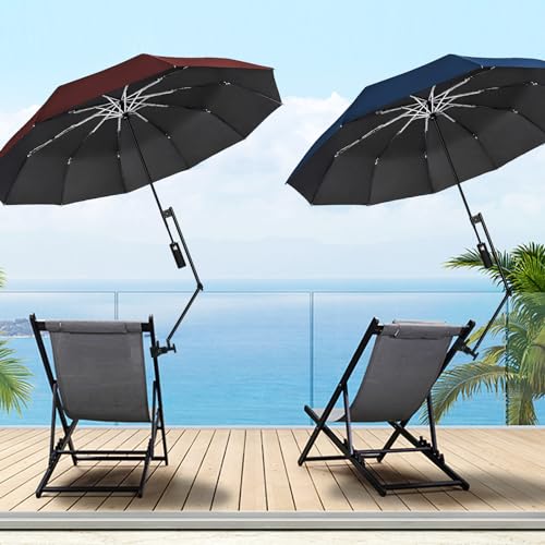 XLINGZA UPF 50+ Beach Umbrella with Adjustable Universal Clamp - Image 2