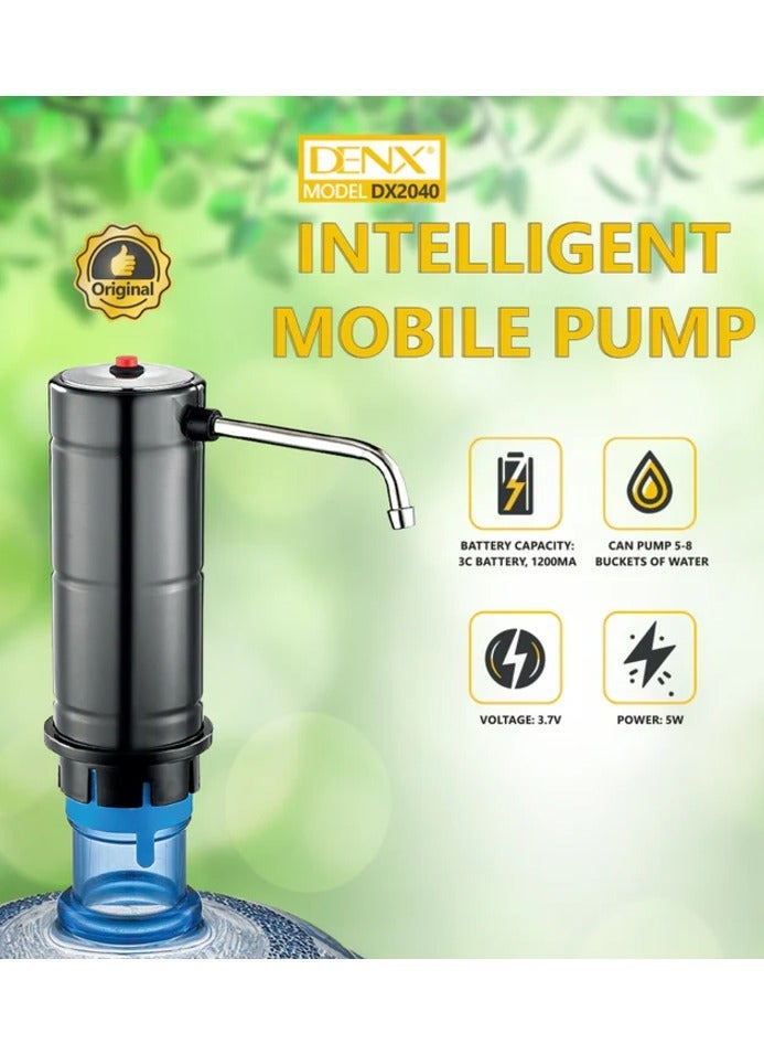 Denx Water Pump Smart Compact and Portable Water Pump with Shell and Stainless Steel Outlet Pipe for Drinking Water Transfer Home Use Travel and Trips and Outside Activities - Image 3