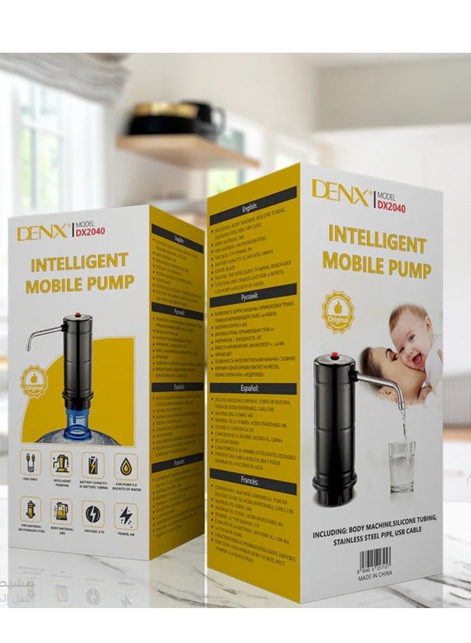 Denx Water Pump Smart Compact and Portable Water Pump with Shell and Stainless Steel Outlet Pipe for Drinking Water Transfer Home Use Travel and Trips and Outside Activities - Image 4