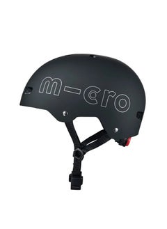 Micro Micro ABS Kids Helmet Black AC2097BX (Large) | Kids Helmet | Kick Scooter Helmets | Sports Helmet for Kids | Helmet with Adjustable Straps | Riding Kids Helmet | Kids Safety | Helmet for Kids  - Image 3